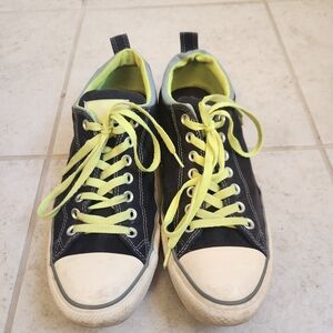 Converse Low Top Green Blue Mens Size 10 Womens 12